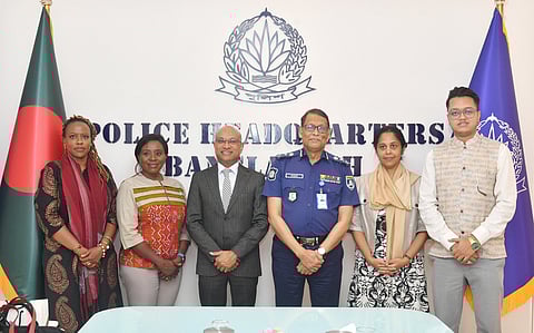 আইজিপির সঙ্গে কমনওয়েলথ প্রতিনিধিদলের সাক্ষাৎ
