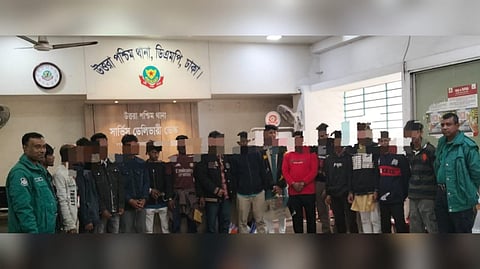 উত্তরা পশ্চিম থানা পুলিশের বিশেষ অভিযানে বিভিন্ন অপরাধে জড়িত ১৬ জন গ্রেফতার