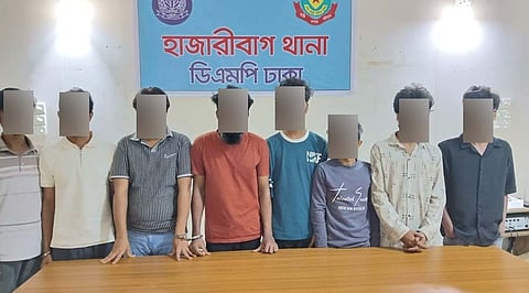 হাজারীবাগ থানা পুলিশের বিশেষ অভিযানে বিভিন্ন অপরাধে জড়িত ০৯ জন গ্রেফতার