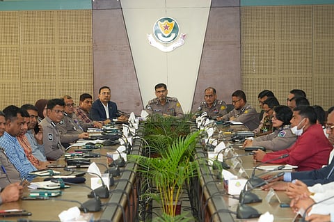 ঢাকায় ব্যাংক, শপিং মলসহ ভোগ্যপণ্যের  নিরাপত্তা, মূল্য এবং ট্রাফিক ব্যবস্থাপনা সংক্রান্ত সমন্বয় সভা