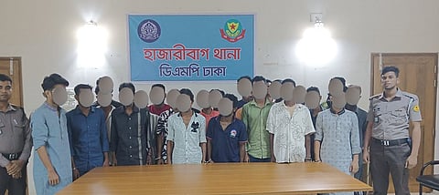 হাজারীবাগ থানা পুলিশের বিশেষ অভিযানে বিভিন্ন অপরাধে জড়িত ২৫ জন গ্রেফতার