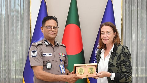 আইজিপির সঙ্গে ফ্রান্সের ডেপুটি হোমল্যান্ড সিকিউরিটি এটাশের সাক্ষাৎ