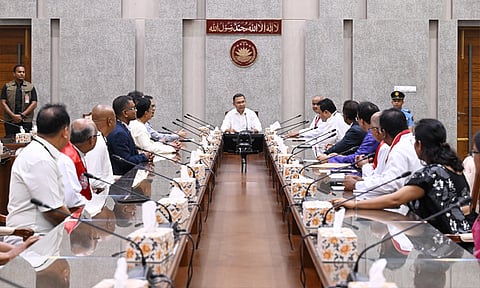 প্রধানমন্ত্রীর সঙ্গে প্রোটেস্ট্যান্ট চার্চের নেতৃবৃন্দের শুভেচ্ছা বিনিময়