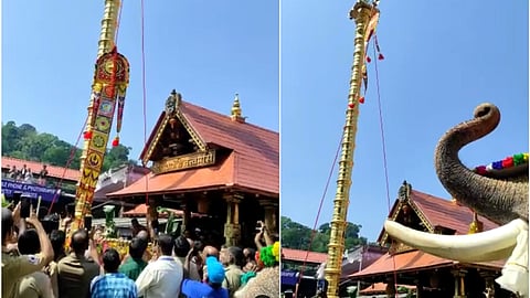 ശബരിമല പൈങ്കുനി ഉത്രം ഉൽസവത്തിന് കൊടിയേറി; ഏപ്രിൽ 5 ന് പമ്പയിൽ ആറാട്ട്