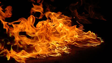  കുന്നംകുളം കല്ല്യാൺ സിൽക്സിൽ തീപിടുത്തം 