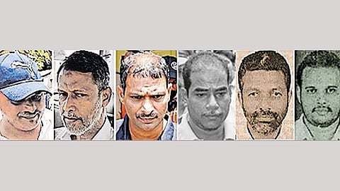 കൈവെട്ട് കേസിൽ ശിക്ഷിക്കപ്പെട്ട പ്രതികൾ.