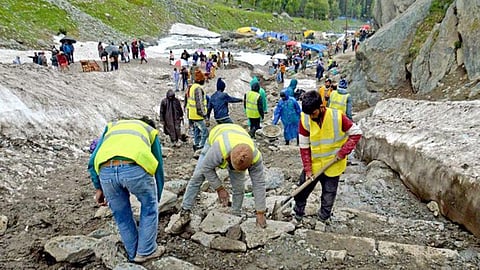 ‌കനത്ത മഴ: അമർനാഥ് തീർഥാടനപാതയിൽ മണ്ണിടിച്ചിൽ