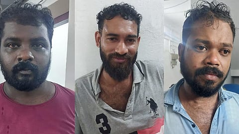 പൊലീസ് സ്റ്റേഷന്‍റെ മതിൽ ചാടിക്കടന്ന് എഎസ്ഐയെ മർദിച്ചു; 3 പേർ അറസ്റ്റിൽ