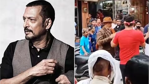 സെൽഫിയെടുക്കാൻ ശ്രമിച്ച ആരാധകന്‍റെ തലയ്ക്കടിച്ച് നാനാ പടേക്കർ | Video