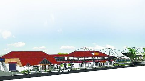 ഫോർട്ട് കൊച്ചി വാട്ടർ മെട്രോ സ്റ്റേഷന്‍റെ രൂപരേഖ