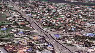 വൈറ്റില ജംക്ഷന്‍റെ ആകാശ ദൃശ്യം.