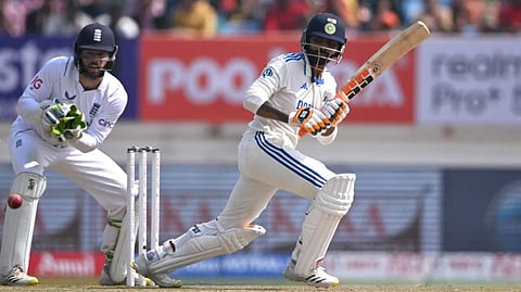 രവീന്ദ്ര ജഡേജയുടെ ബാറ്റിങ്.