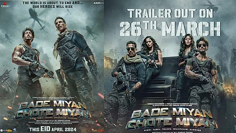 പാൻ ഇന്ത്യൻ ചിത്രം 'ബഡേ മിയാൻ ഛോട്ടേ മിയാൻ'; ട്രെയ്ലർ മാർച്ച് 26ന്