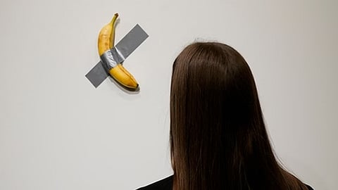 Duct-taped banana sells for USD 6.2 million at art auction