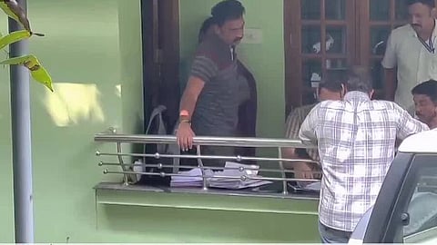 unaccounted money recovered actor k manikandan suspended