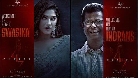 Indrans and Swasika will be seen in the lead roles in Surya 45