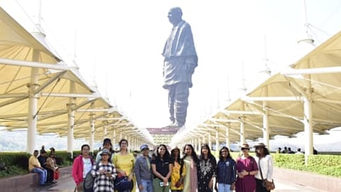 Women media team from Kerala visits Statue of Unity