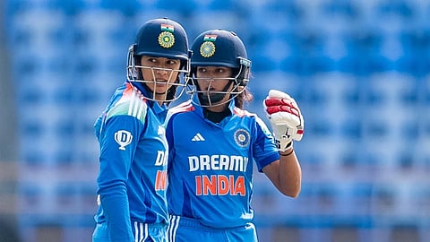 Smriti Mandhana and Pratika Rawal during the match