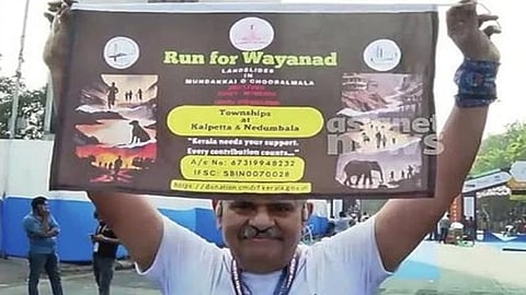 Dr KM Abraham during the Mumbai Marathon