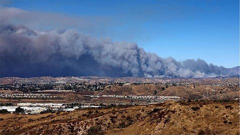 L.A fire today: 50,000 under evacuation order