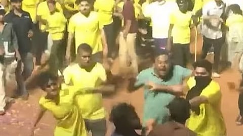 clash after football match and house set on fire in kasaragod