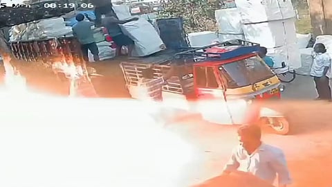 firecracker explosion at hyderabad 4 injured