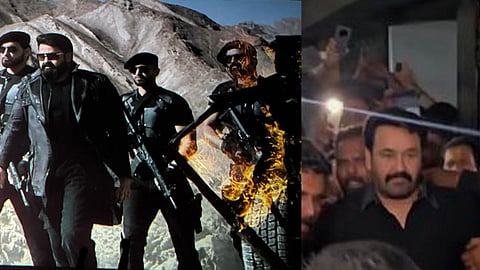 Empuran mohanlal film fans show reactions