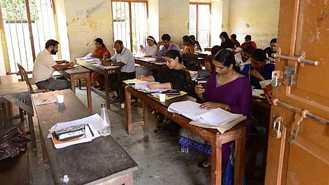 sslc and higher secondary evaluation in progress