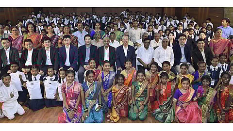 Japan company aid to Sree Narayana Mandira Samiti School