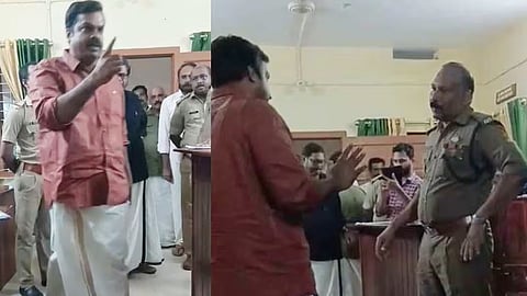 forest department officials file complaint against cpm mla