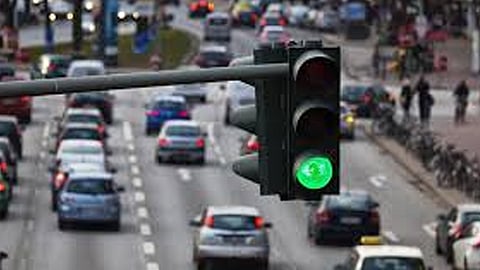 Smart traffic signals at Sharjah