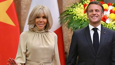 wife decked French president in the face, love story of macron