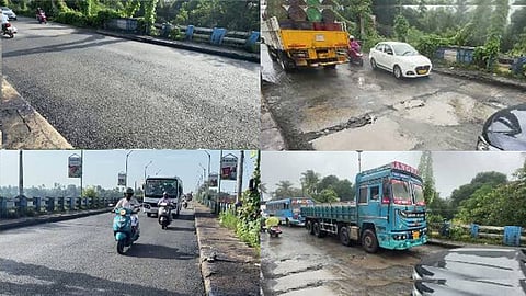 kalady bridge mc road tarring completed