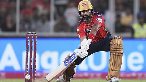 PBKS captain Shreyas Iyer plays a risky shot against MI in IPL 2025 Qualifier 2