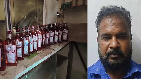man arrested for selling liquor under the guise of a flower shop