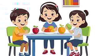 Let's go to school and take care of our health.