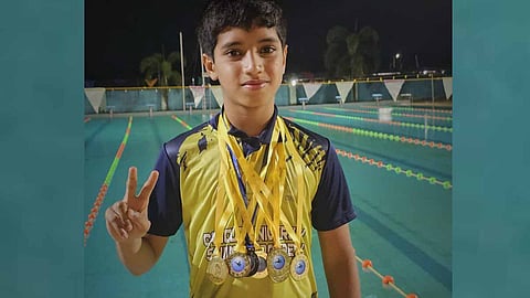 Dubai expatriate student Hayan Jasir wins gold at Malappuram District Aquatic Championship