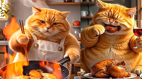 Orange cat dangerous