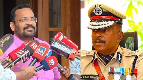 Minister K. Rajan statement against ADGP m.r. Ajith Kumar in thrissur pooram issue