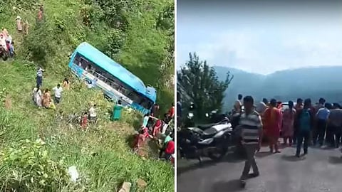 himachal mandi bus accident 7 killed
