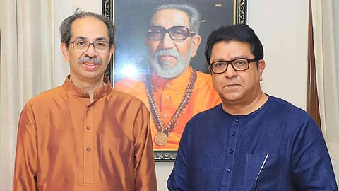 
Uddhav, Fadnavis and Shinde reach Raj Thackeray's residence