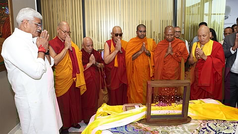 Buddha relics brought back to India