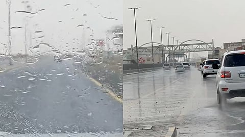 heavy rain ras al khaimah alert