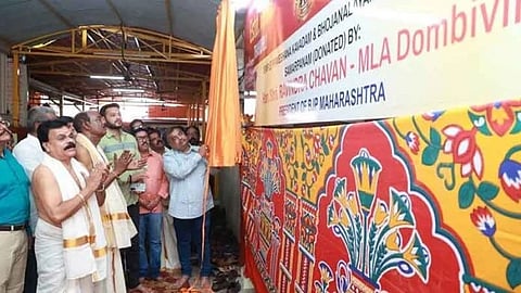 The entrance gate and oottupura of the Kambalpada Ayyappa temple were inaugurated.