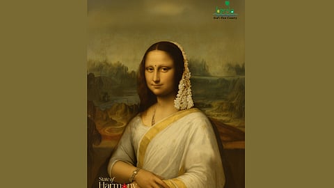 Monalisa wears kerala kasavu saree and jasmine