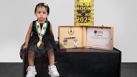 One and a half year old Amelia enters India Book of Records