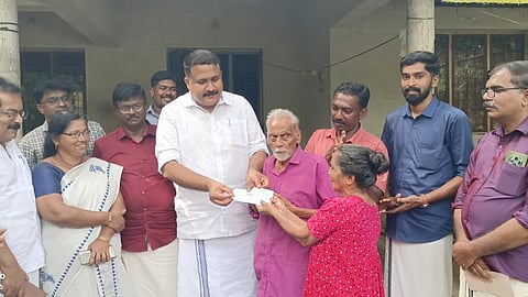 govt hand over the financial assistance for the well collapse Kothamangalam due to a wild elephant falling on it