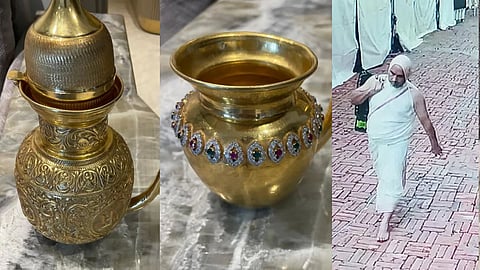 Golden urn worth one crore theft