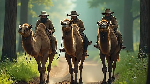 Five held for smuggling illicit liquor to Delhi on back of camels