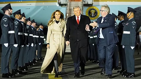 donald trump and melania in uk